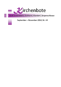 Download des Kirchenboten September - Dezember 2013 Cover Kirchenbote September - November 2014